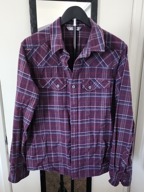 Stio Other - Stio Purple Plaid Button-Down Casual Shirt
